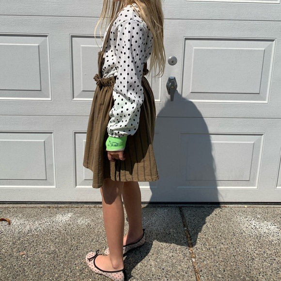 Zara apron dress with two straps girl size 11-12 - Picture 5 of 16